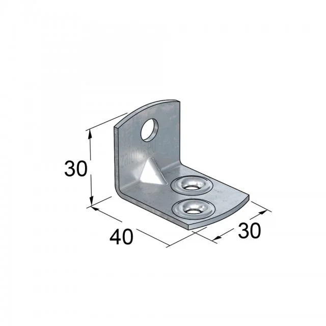 ΓΩΝΙΑ 40x30x30 ΣΤΟΠ ΡΟΛΩΝ / ΓΑΛΒΑΝΙΖΕ